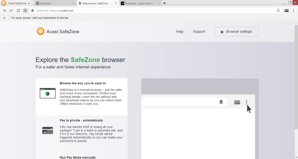 avast safezone browser free download