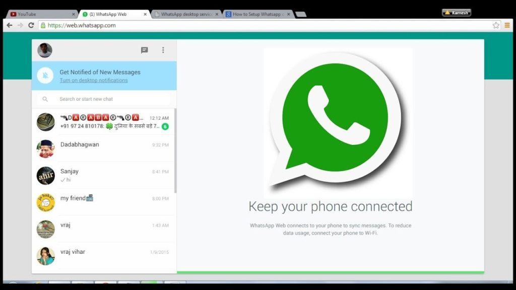 whatsapp for pc online chat