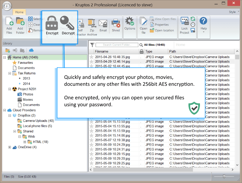 Download Kruptos 2 Professional 6.2.0.3 for Windows